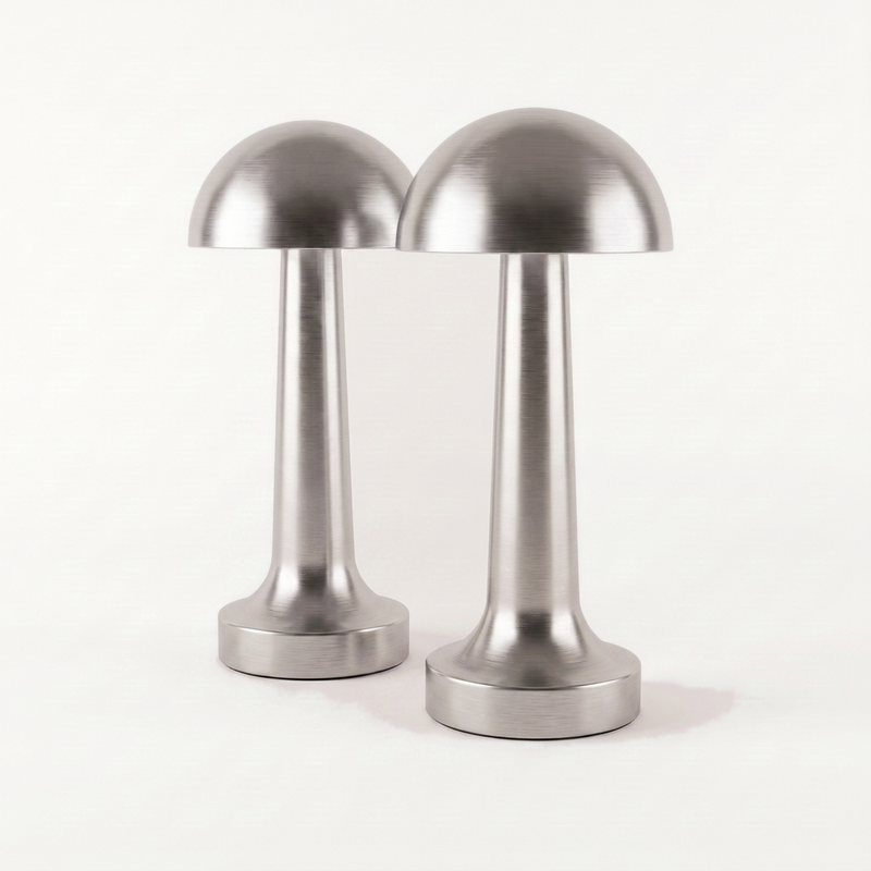 Halden Arch Cordless Table Light - Set of 2 - Silver