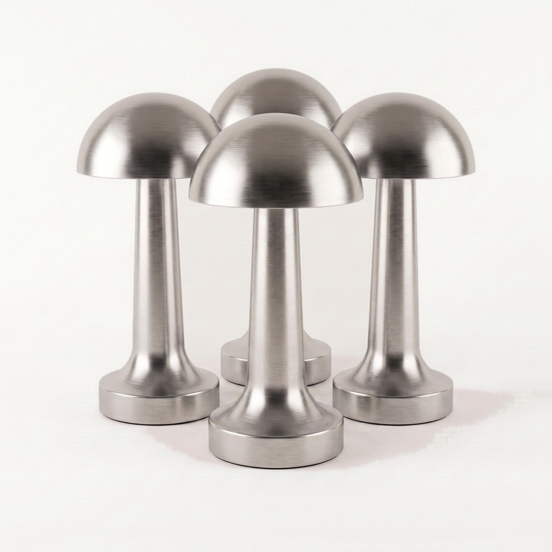 Halden Arch Cordless Table Light - Set of 4 - Silver